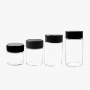 1 oz 2 oz 3oz Childproof Glass Jars With Child Resistant Lid