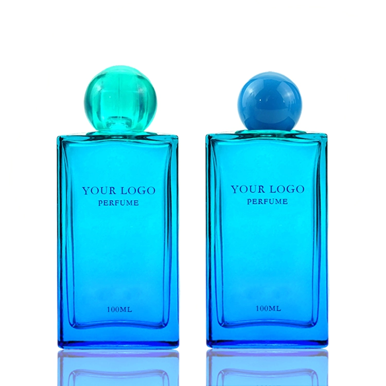 100ml Gradient Square Perfume Bottle With Lid