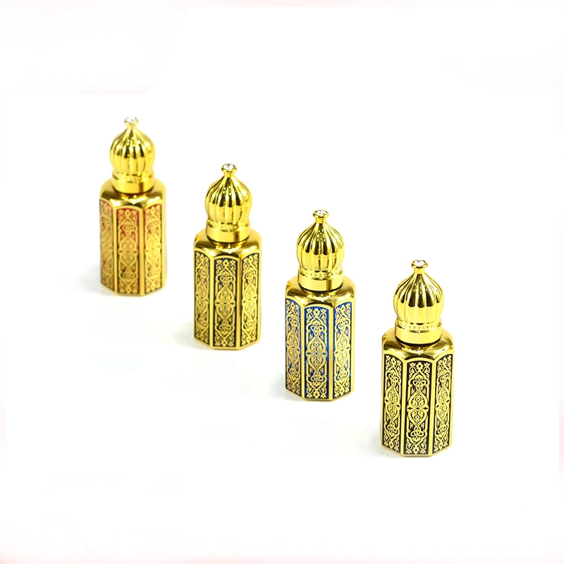 12ml Glass Attar essence Oil Bottles Fancy Design Mini Small Refillable