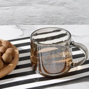 12oz Transparent Glass Coffee Tumbler – Hot Sale Tea & Milk Drinkware Cup