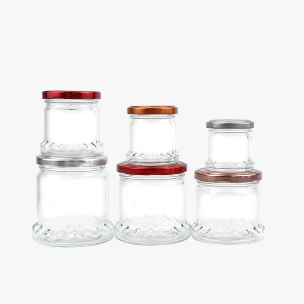 1oz 2oz 4oz 6oz 9oz 11oz 15oz Glass Jam Jars with Lid