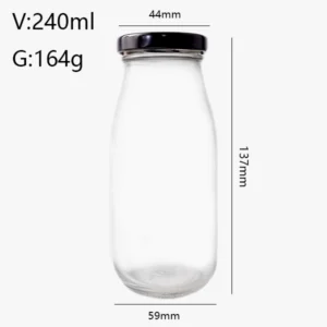 3 oz 8 oz Glass Juice Bottles with Lids