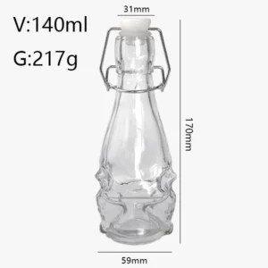 4.5oz Swing Top Glass Bottle