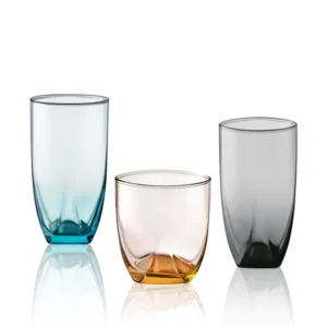Colored Glass Water Cup – Juice Milk Glass for Home & Restaurant Use