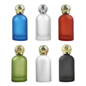 Colorful Frosted Cylinder Perfume Bottle 100ml