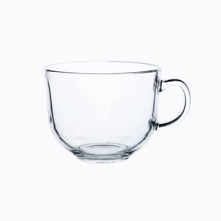 Creative Transparent Glass Cup With Handle For Juice