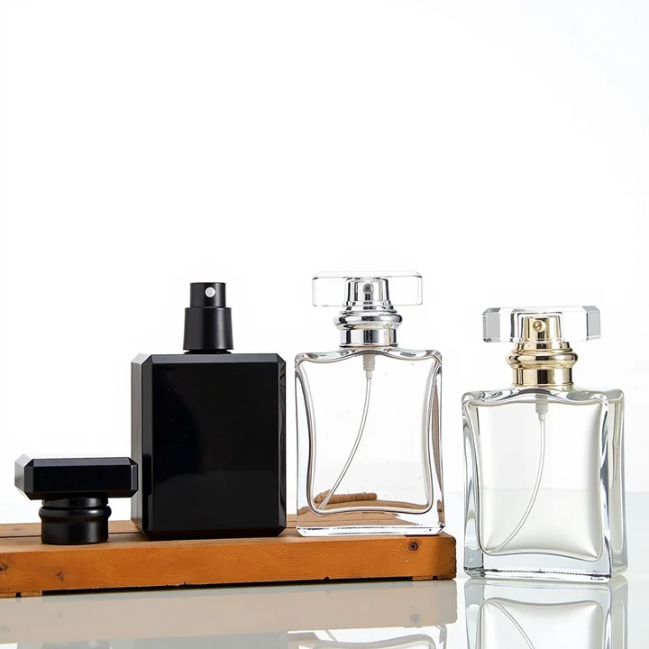 Custom Round Glass Perfume Bottle 3ml to 100ml with Box