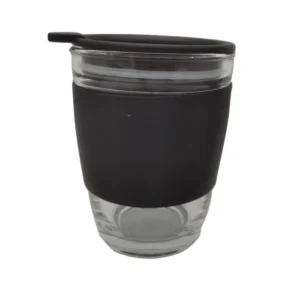 Eco Reusable Glass Coffee Cup with Lid – Tea Milk Coffee Use