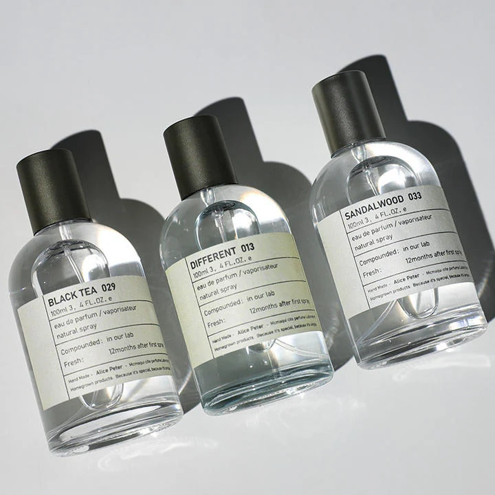 Empty Round Glass Perfume Bottle 30ml 50ml 100ml Cylinder
