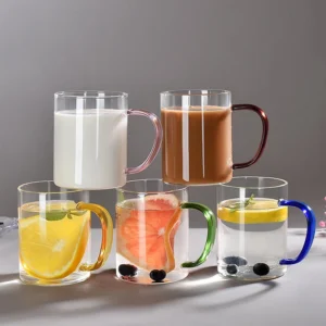 Large Transparent Glass Coffee Mug – Simple Creative Design for Wholesale