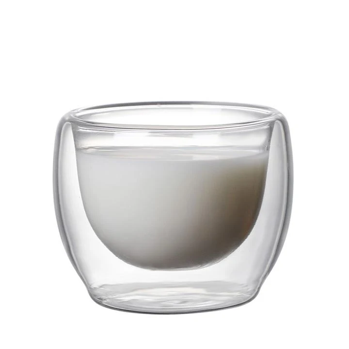 Mini Double Wall Cartoon Glass Coffee Cup