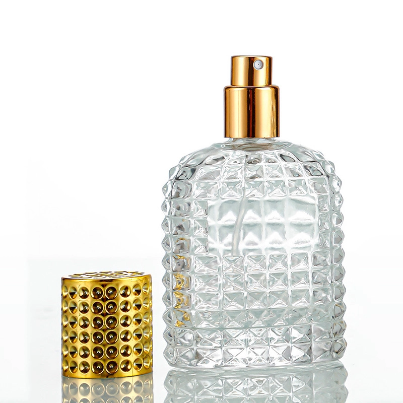 Thicken Clear Glass Pineapple Shaped Perfume Bottle 30ml 50ml 100ml