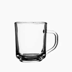 Transparent Glass Coffee Cup for Hotel and Cafe
